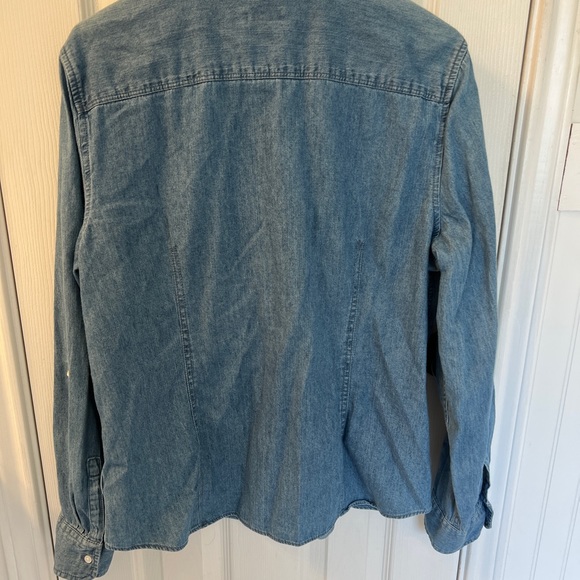 Talbot’s long sleeve chambray button down shirt Misses 16 (large) - Picture 4 of 8